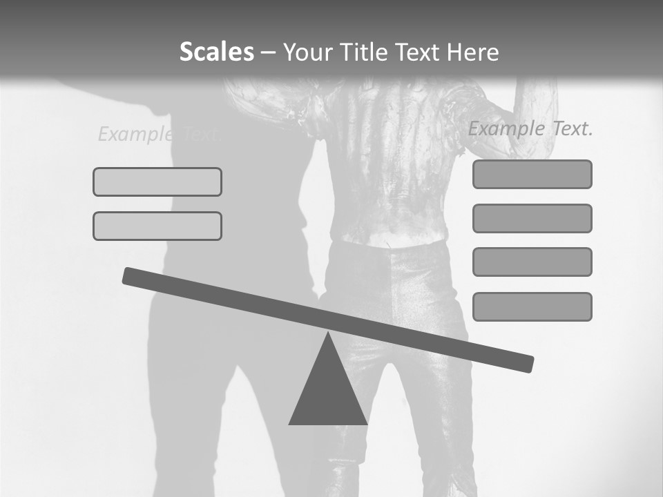 Monster Black And White Background PowerPoint Template