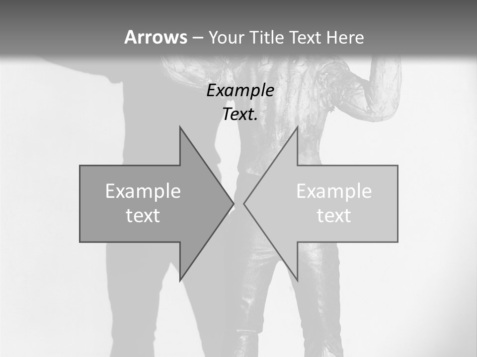 Monster Black And White Background PowerPoint Template