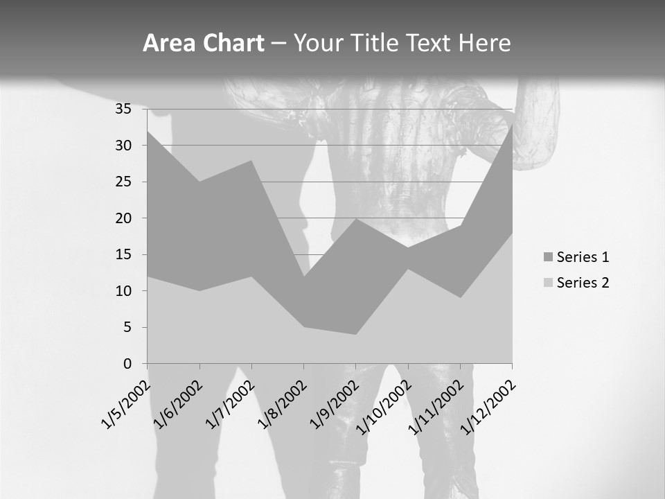 Monster Black And White Background PowerPoint Template