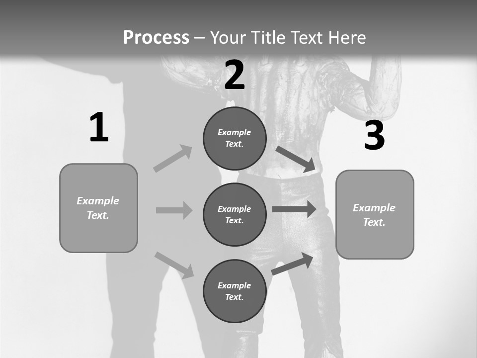 Monster Black And White Background PowerPoint Template