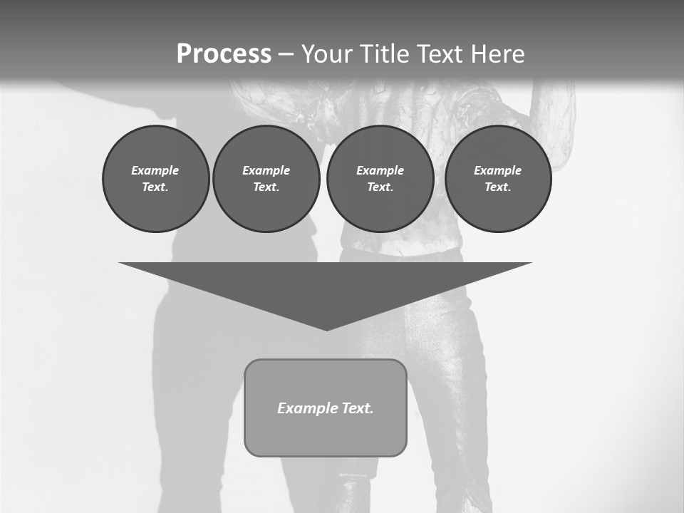 Monster Black And White Background PowerPoint Template