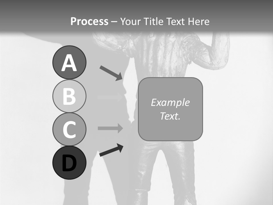 Monster Black And White Background PowerPoint Template