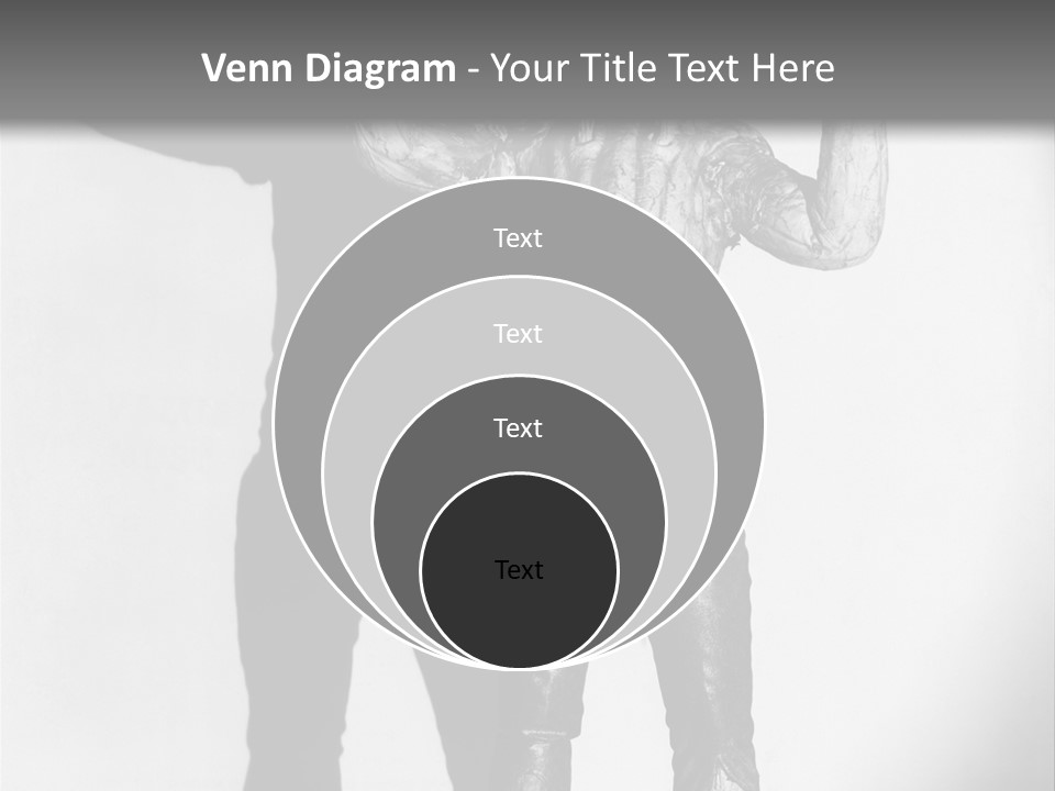 Monster Black And White Background PowerPoint Template