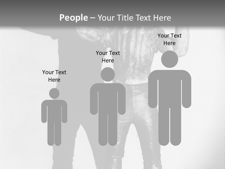 Monster Black And White Background PowerPoint Template