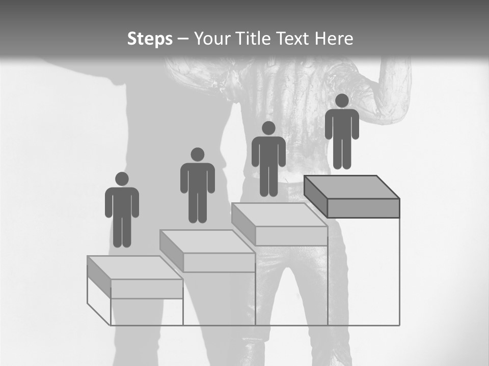 Monster Black And White Background PowerPoint Template