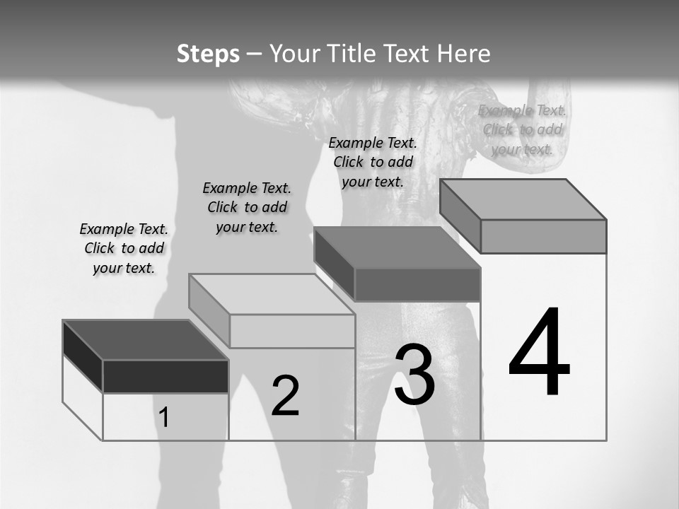 Monster Black And White Background PowerPoint Template