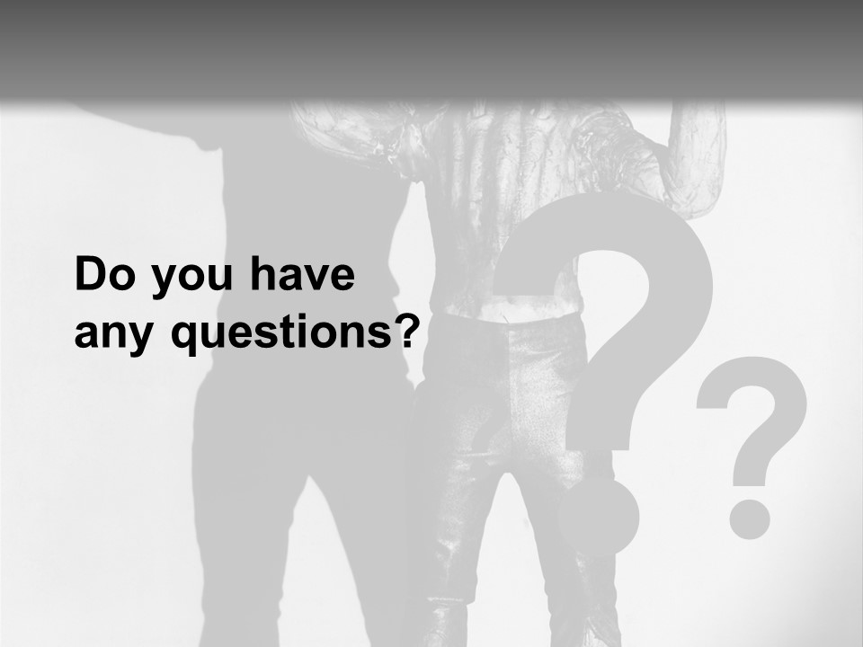 Monster Black And White Background PowerPoint Template