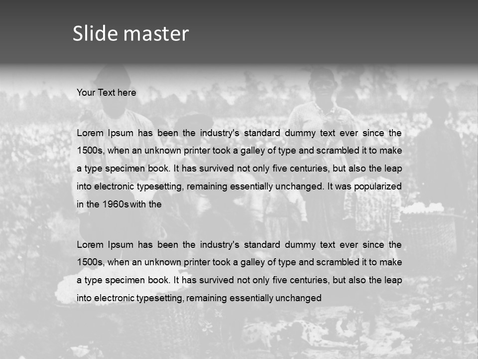 African Family Harvests PowerPoint Template