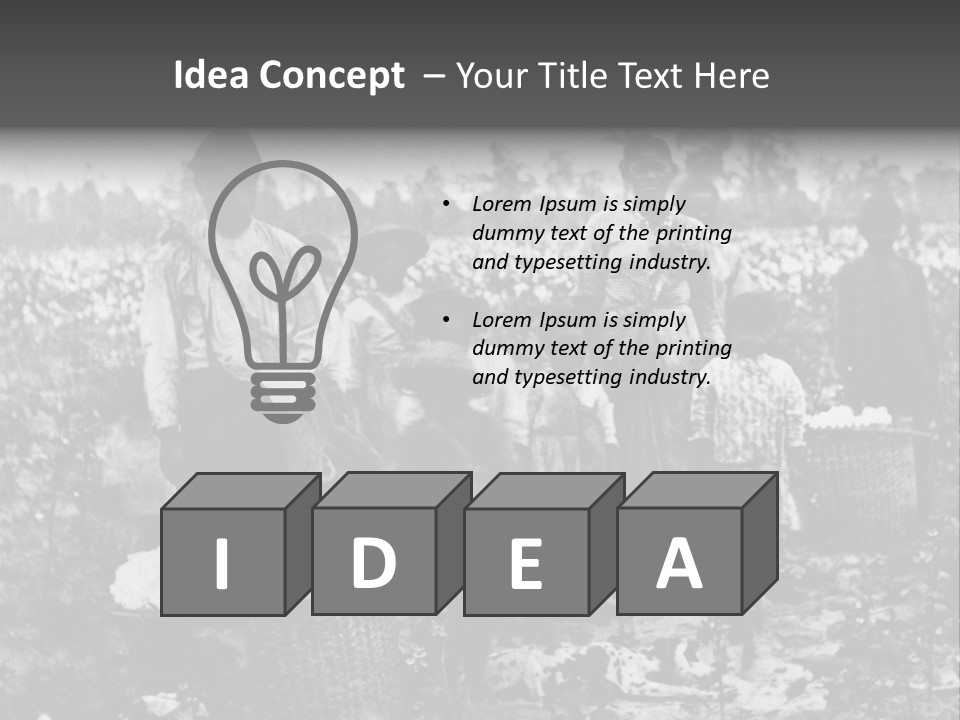 African Family Harvests PowerPoint Template