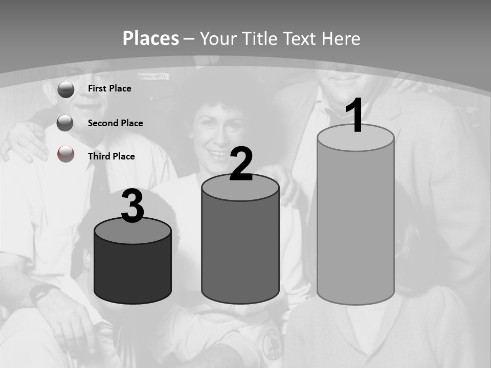 The Typical Family Of Black And White Photo PowerPoint Template