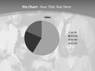 The Typical Family Of Black And White Photo PowerPoint Template