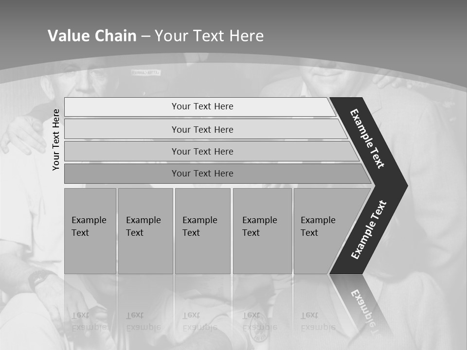 The Typical Family Of Black And White Photo PowerPoint Template