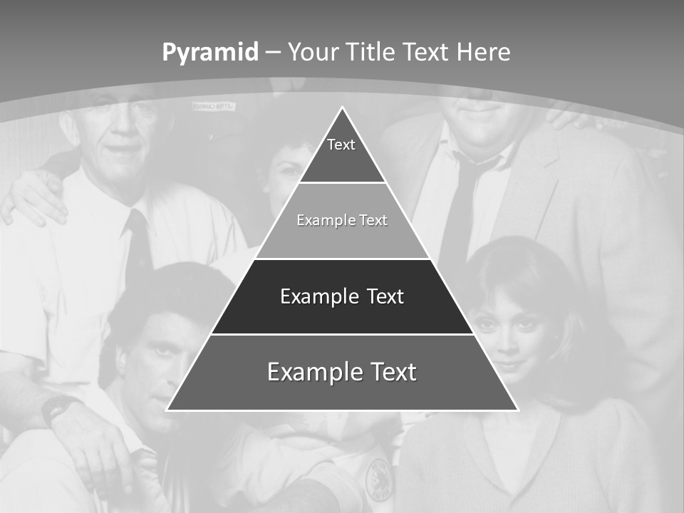 The Typical Family Of Black And White Photo PowerPoint Template