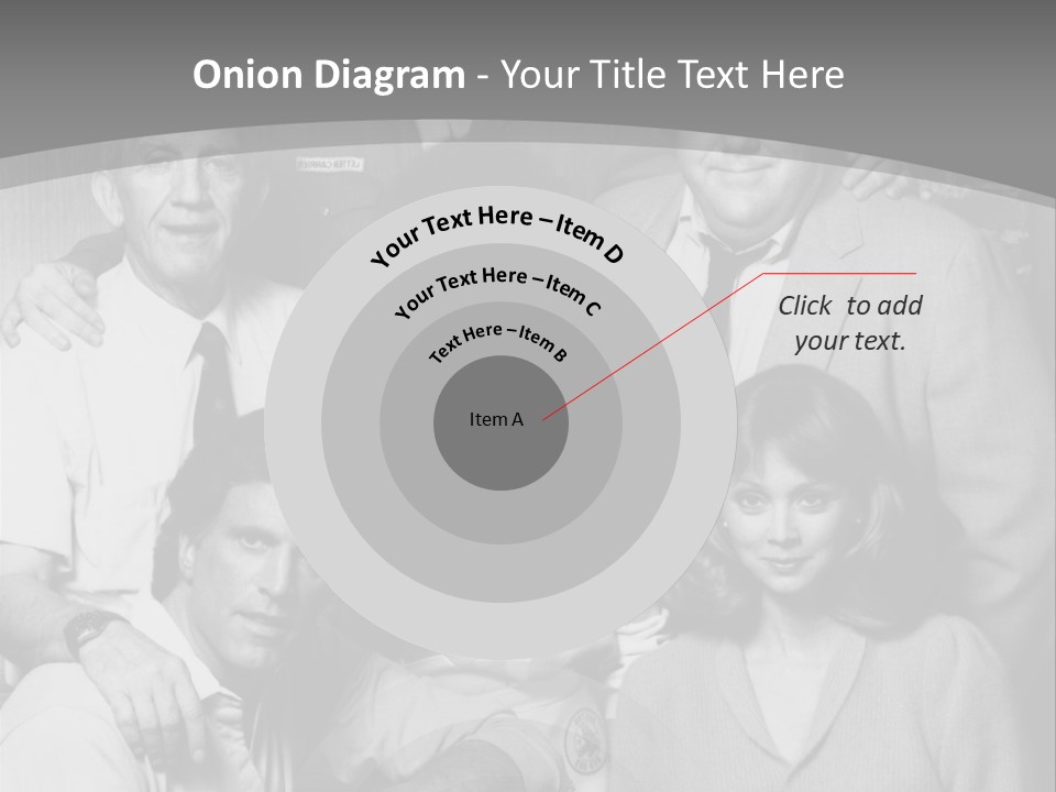 The Typical Family Of Black And White Photo PowerPoint Template