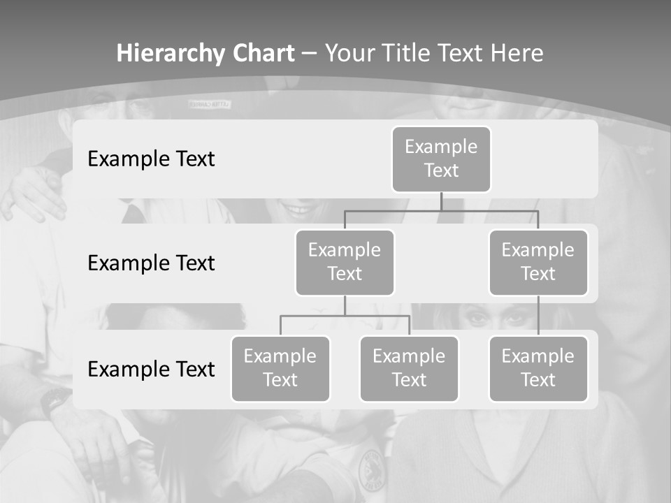 The Typical Family Of Black And White Photo PowerPoint Template