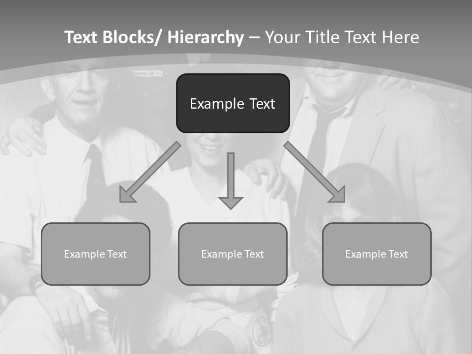 The Typical Family Of Black And White Photo PowerPoint Template