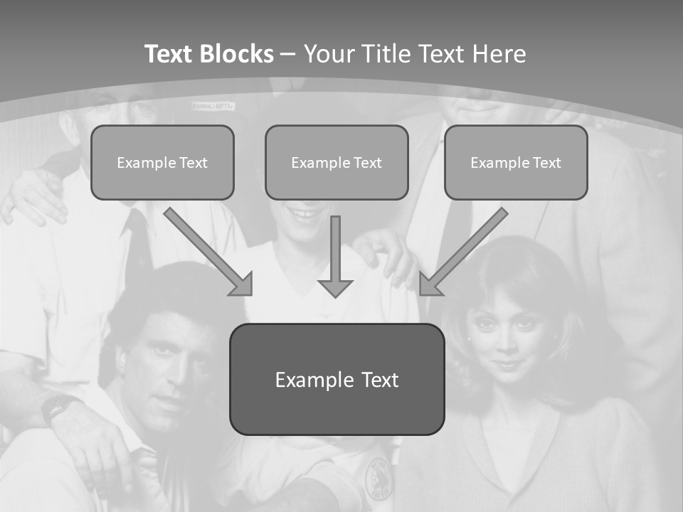 The Typical Family Of Black And White Photo PowerPoint Template