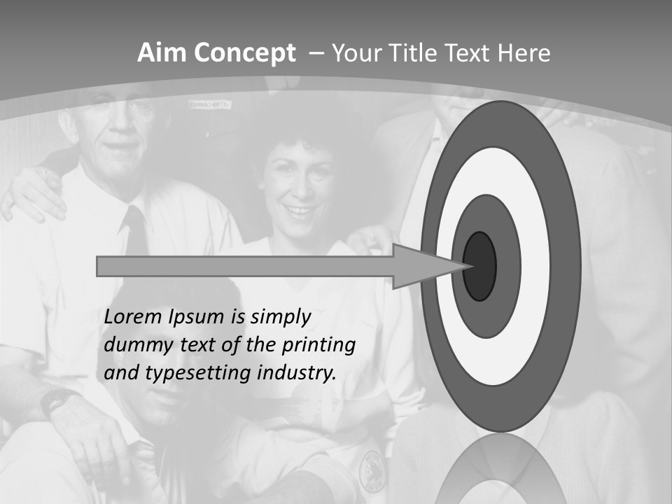 The Typical Family Of Black And White Photo PowerPoint Template