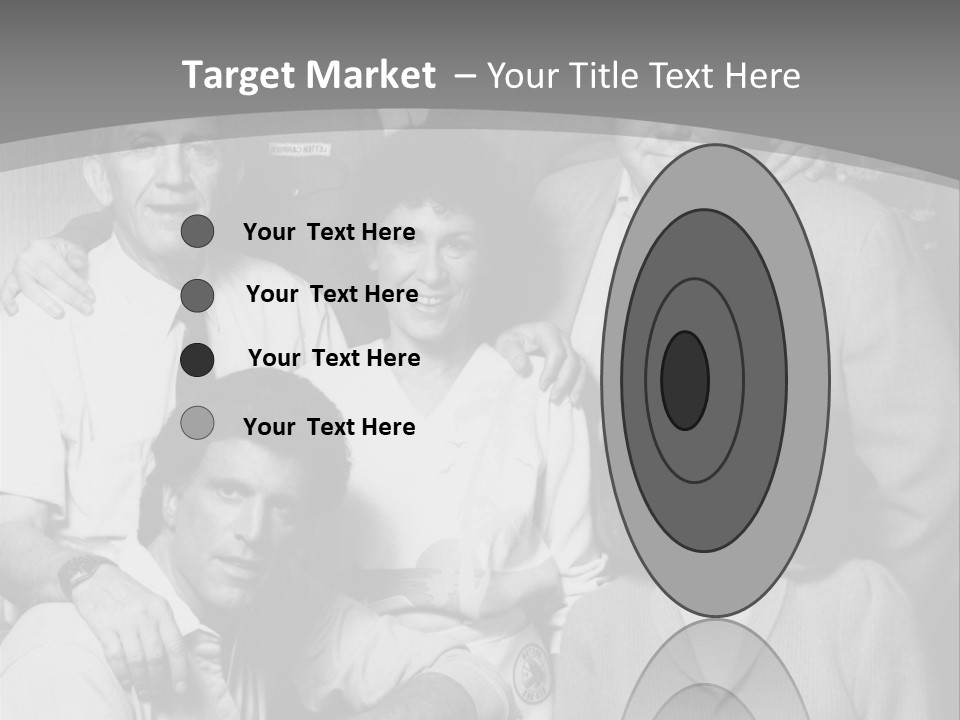 The Typical Family Of Black And White Photo PowerPoint Template