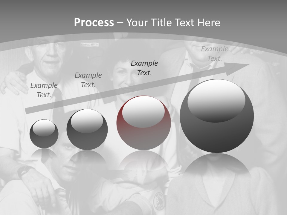 The Typical Family Of Black And White Photo PowerPoint Template