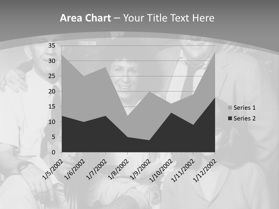 The Typical Family Of Black And White Photo PowerPoint Template