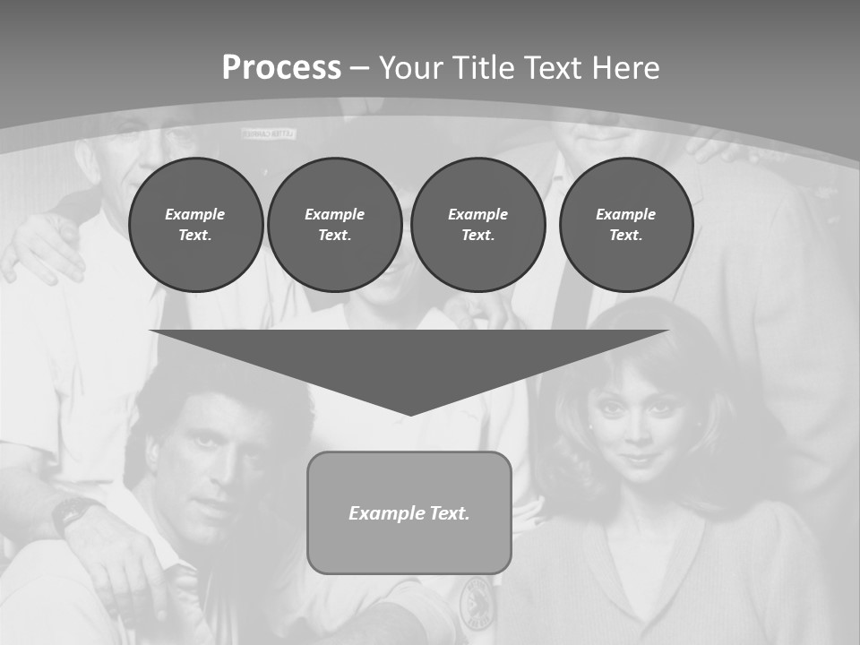 The Typical Family Of Black And White Photo PowerPoint Template