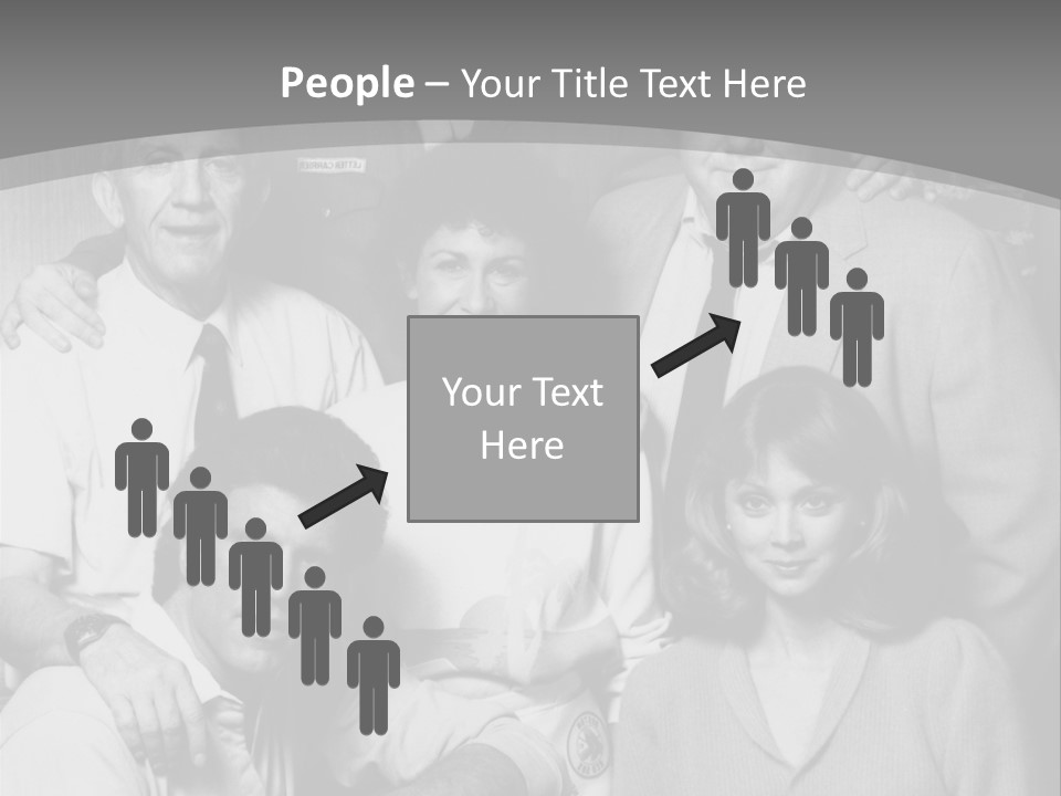 The Typical Family Of Black And White Photo PowerPoint Template
