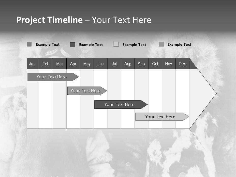 North Pole 20 Th Century People In Fur Coats PowerPoint Template