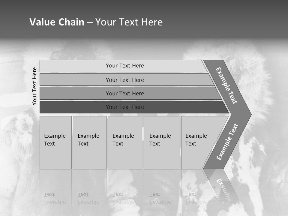 North Pole 20 Th Century People In Fur Coats PowerPoint Template