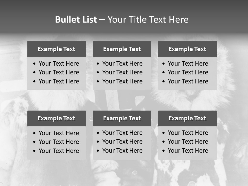 North Pole 20 Th Century People In Fur Coats PowerPoint Template