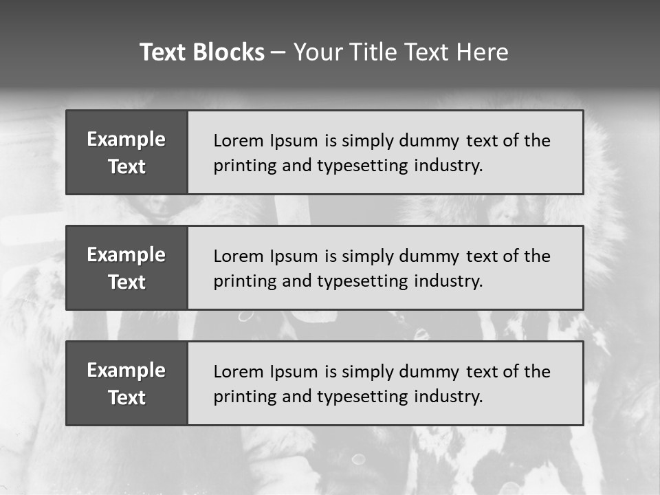 North Pole 20 Th Century People In Fur Coats PowerPoint Template
