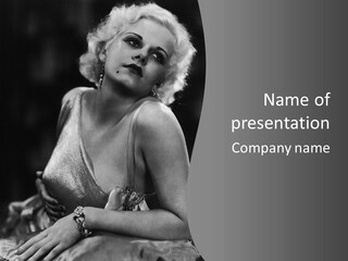 Standard Of Beauty Of The 20Th Century PowerPoint Template