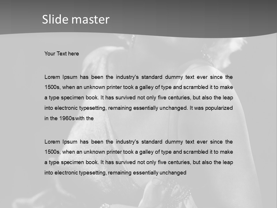 Standard Of Beauty Of The 20Th Century PowerPoint Template