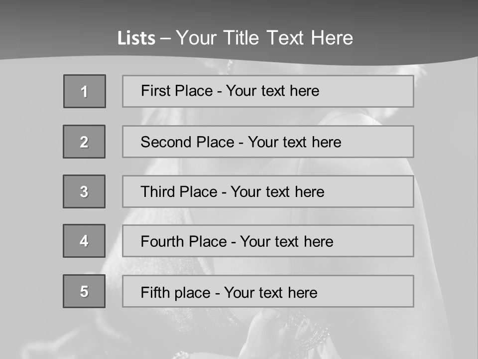 Standard Of Beauty Of The 20Th Century PowerPoint Template