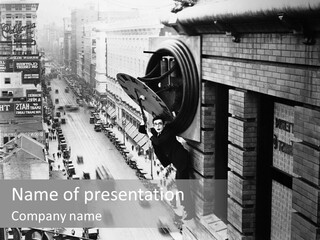 Translation Of The Clock 20Th Century PowerPoint Template