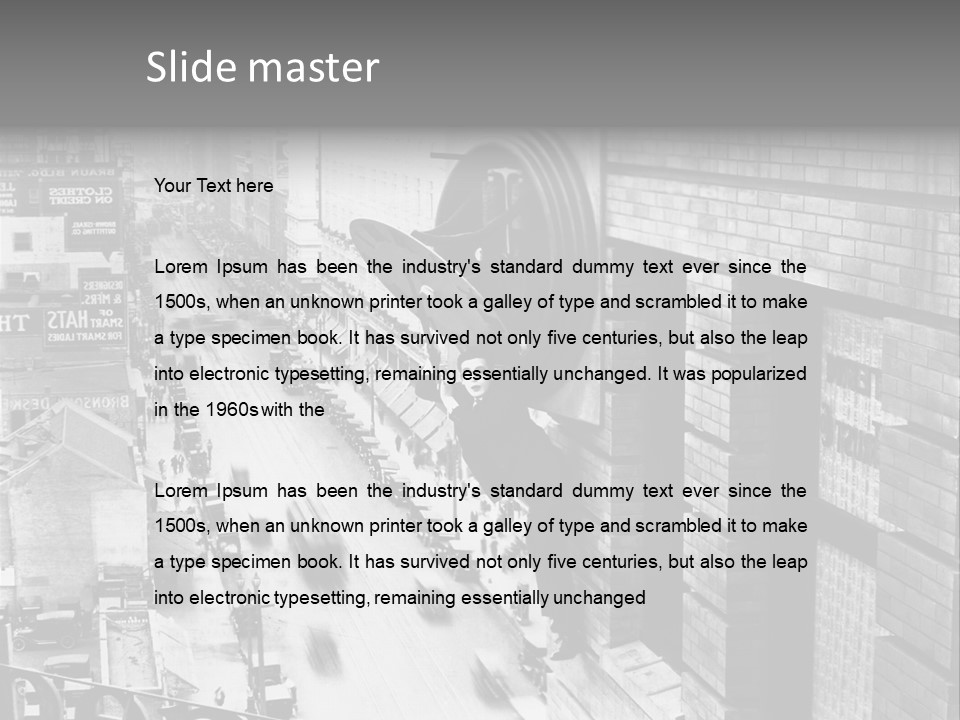 Translation Of The Clock 20Th Century PowerPoint Template