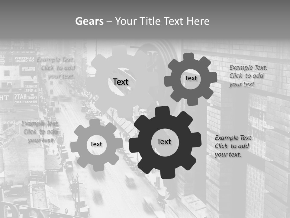 Translation Of The Clock 20Th Century PowerPoint Template