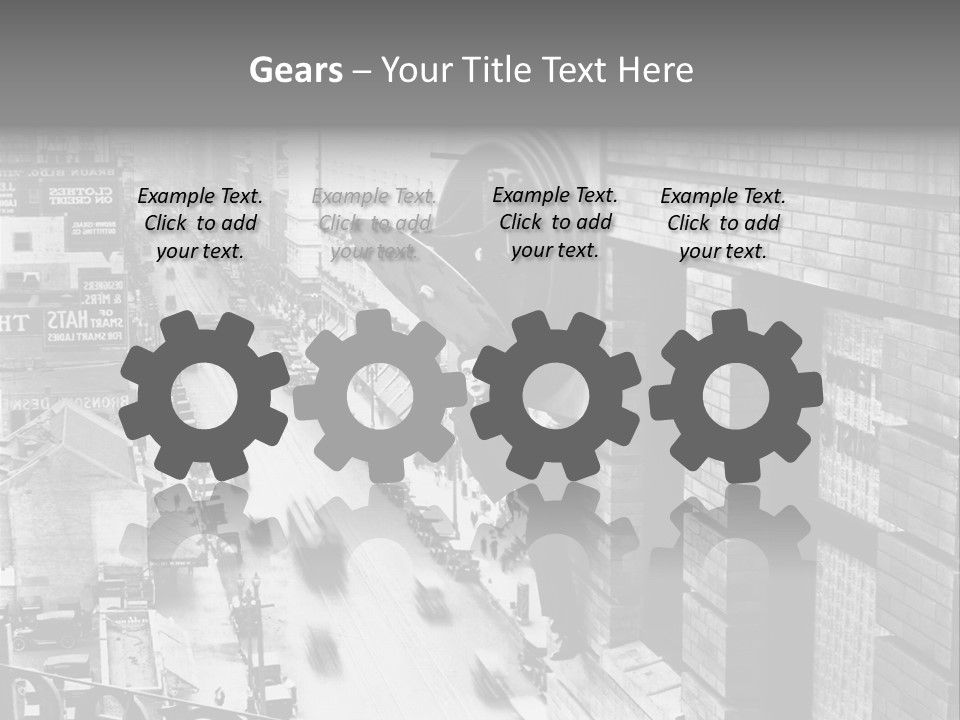 Translation Of The Clock 20Th Century PowerPoint Template