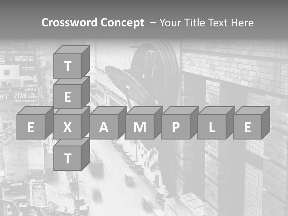 Translation Of The Clock 20Th Century PowerPoint Template