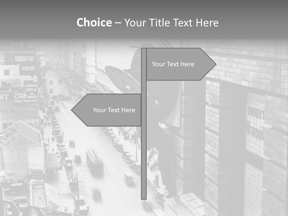 Translation Of The Clock 20Th Century PowerPoint Template