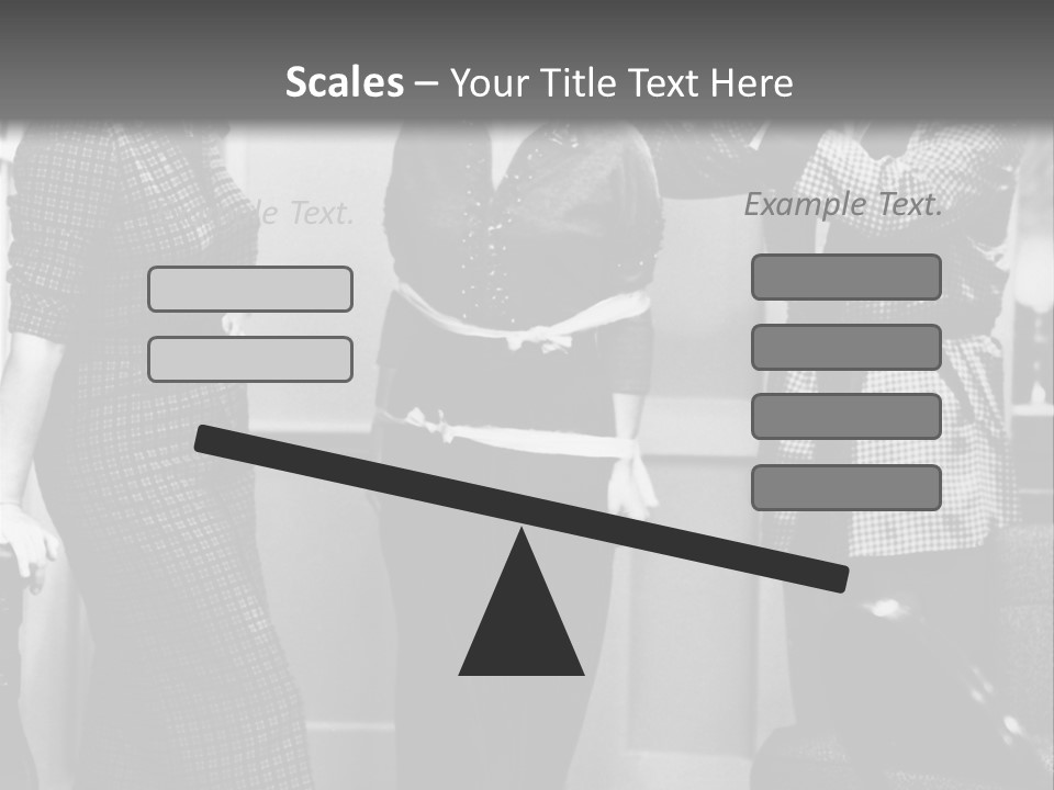 Bound Girl Comic Scene PowerPoint Template