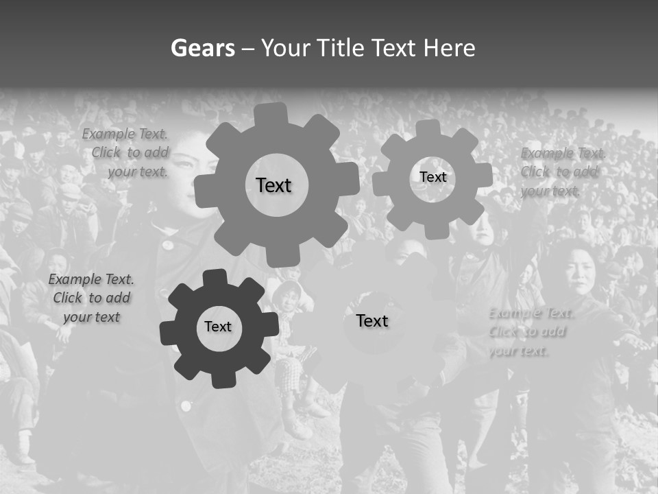 Chinese Children Communism PowerPoint Template