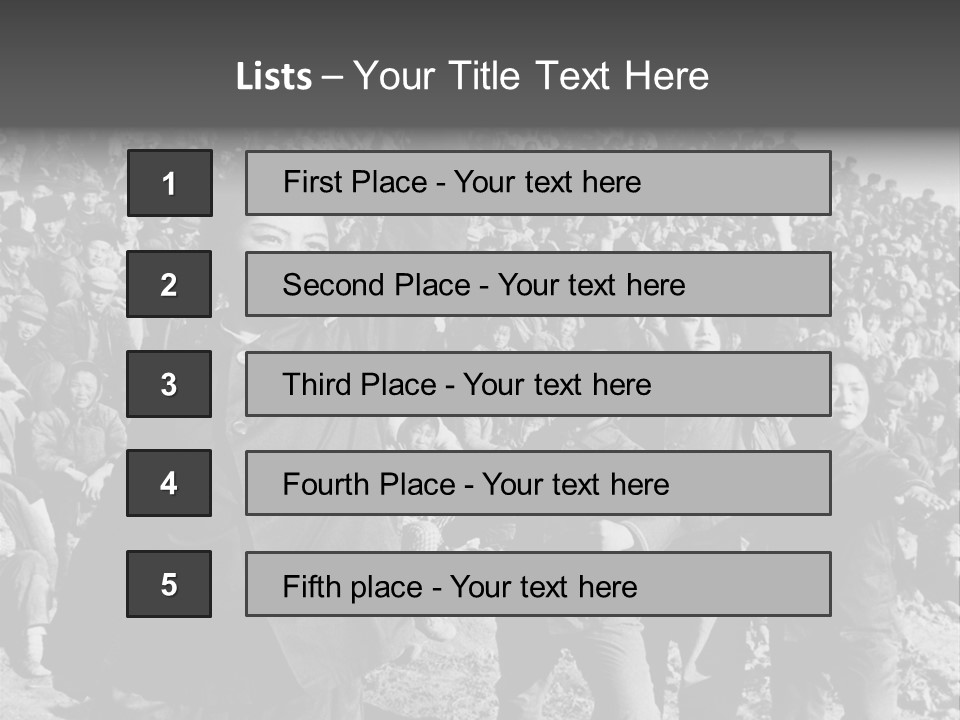 Chinese Children Communism PowerPoint Template