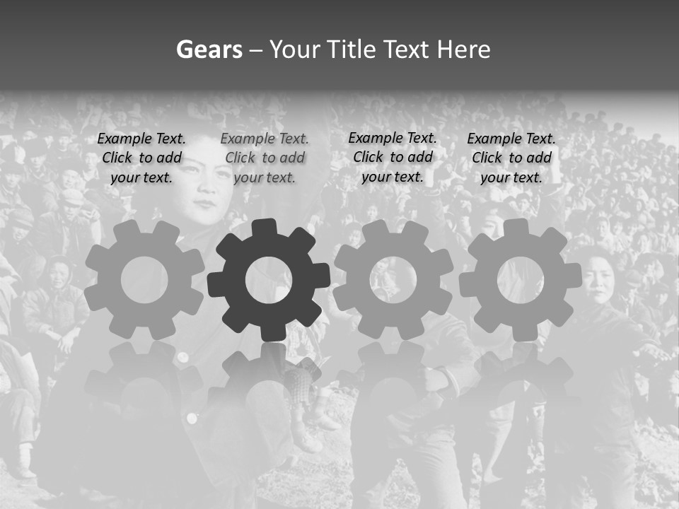 Chinese Children Communism PowerPoint Template