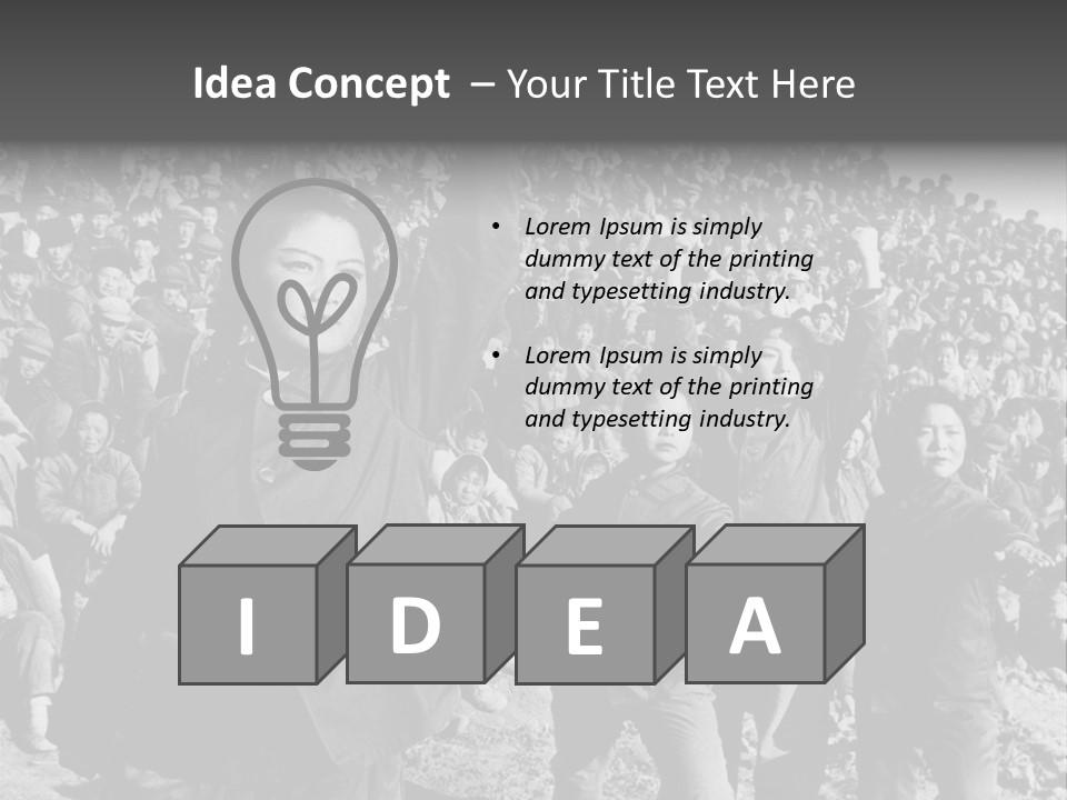 Chinese Children Communism PowerPoint Template