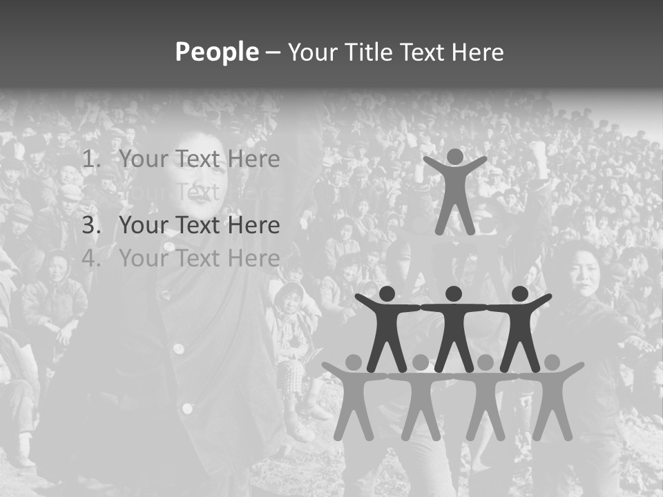 Chinese Children Communism PowerPoint Template