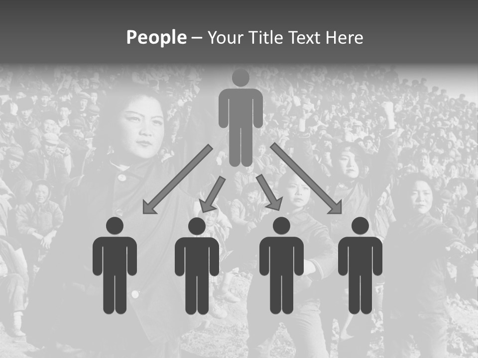 Chinese Children Communism PowerPoint Template