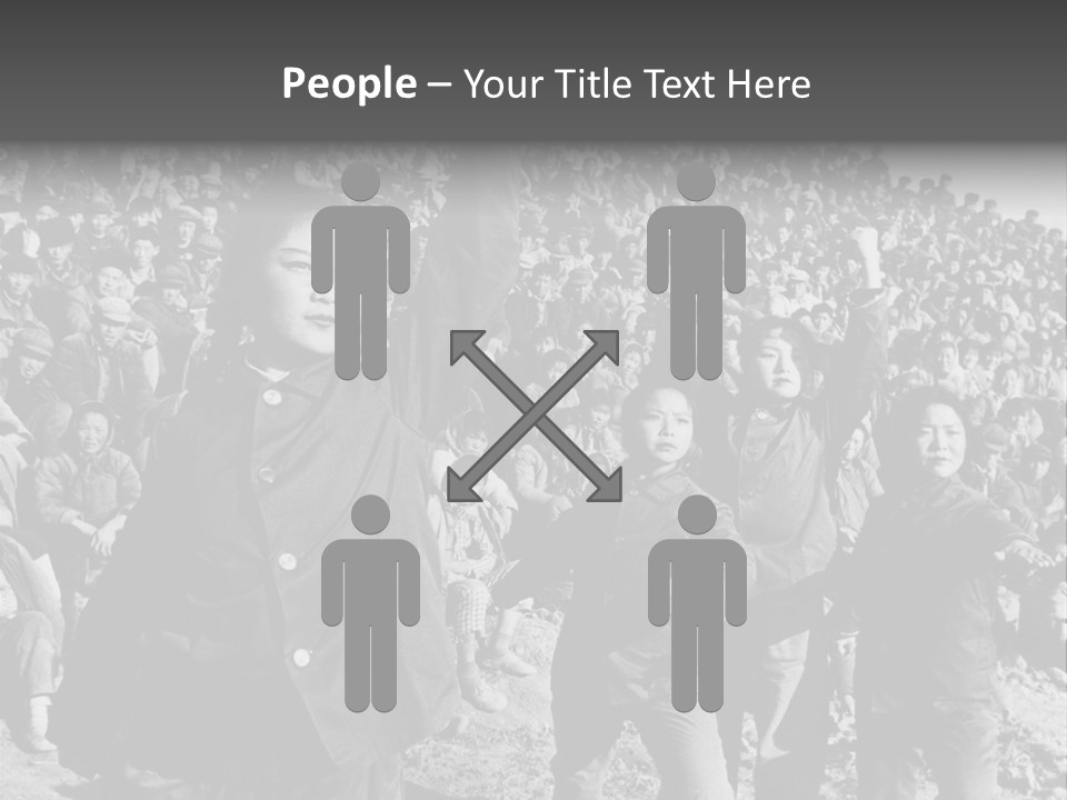 Chinese Children Communism PowerPoint Template