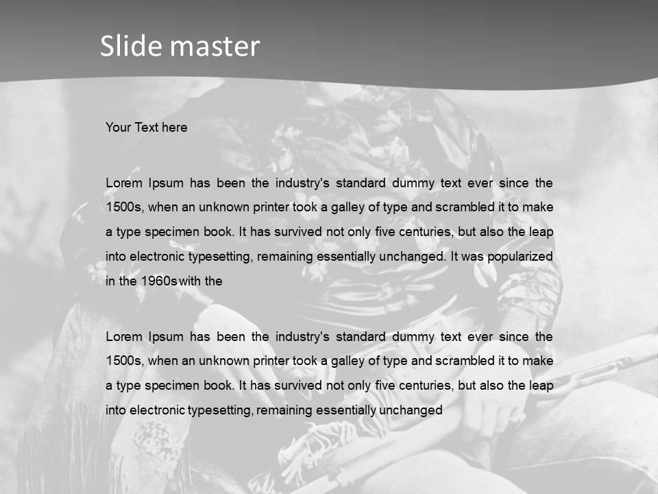 Mountain River And Forest PowerPoint Template