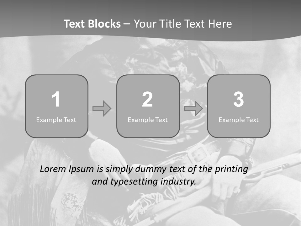 Mountain River And Forest PowerPoint Template
